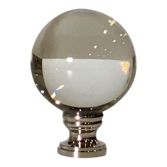 Glass ball clearance finials