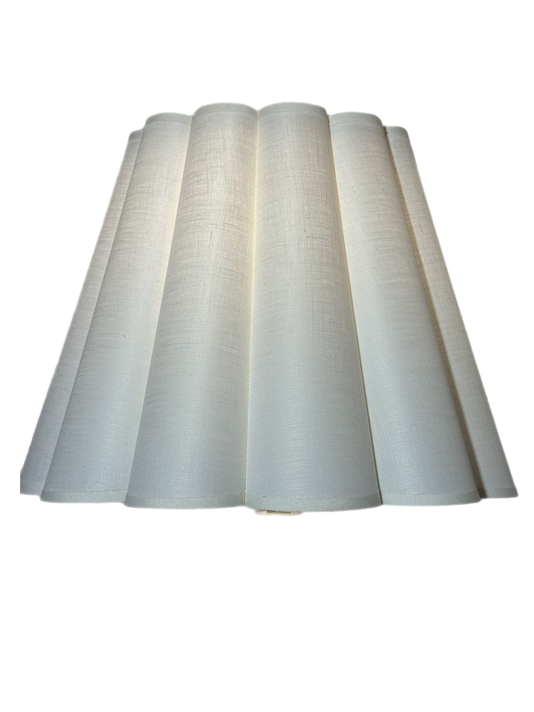 White Fluted Shades + Custom trim options