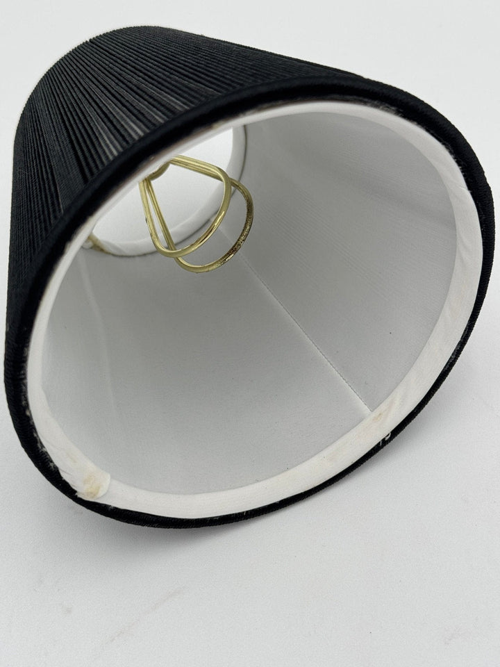 Black Silk String Chandelier Lamp Shade - Lux Lamp Shades