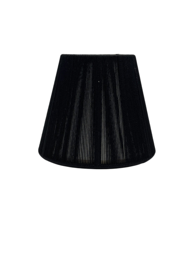 Black Silk String Chandelier Lamp Shade - Lux Lamp Shades