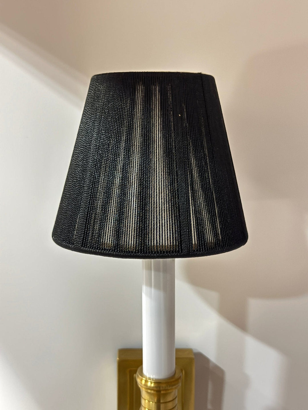 Black Silk String Chandelier Lamp Shade - Lux Lamp Shades