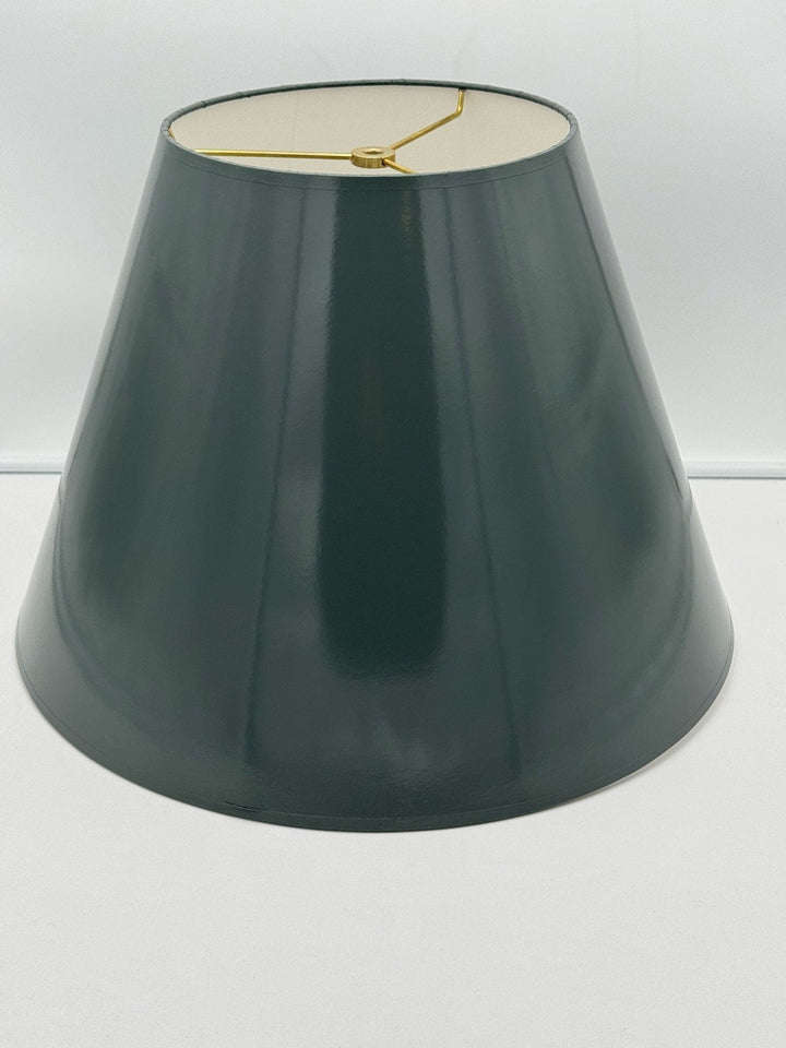 Custom Painted Shade - Farrow and Ball Downpipe - Lux Lamp Shades