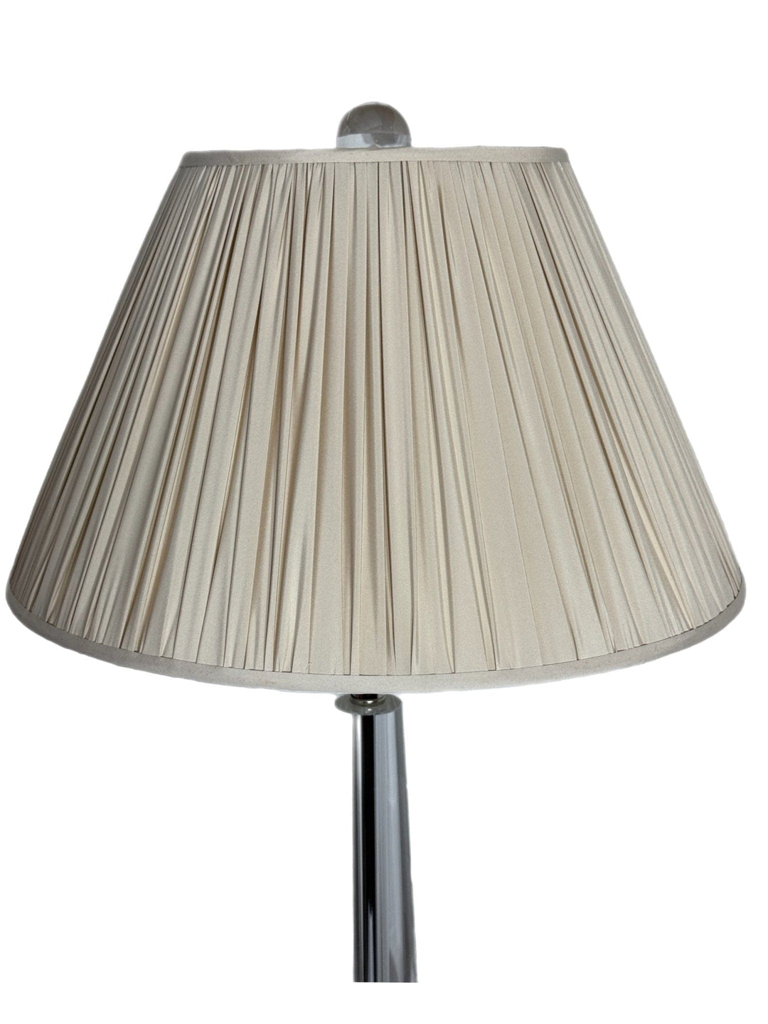 Empire Gathered Almond Silk Shades - Lux Lamp Shades