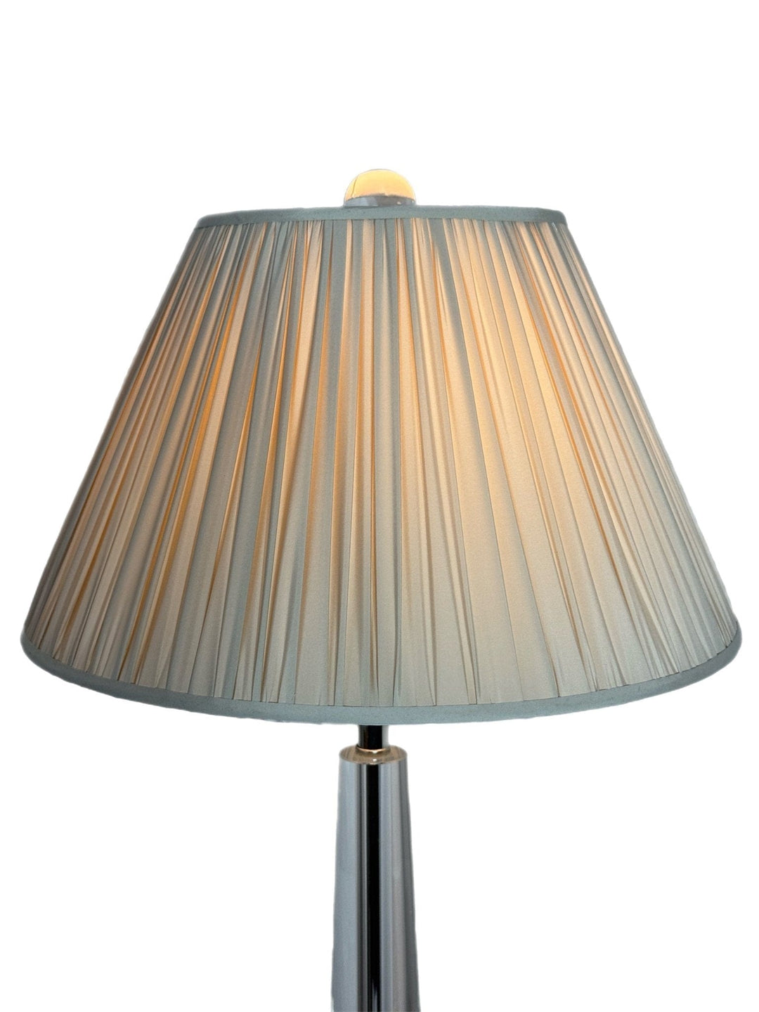 Empire Gathered Almond Silk Shades - Lux Lamp Shades