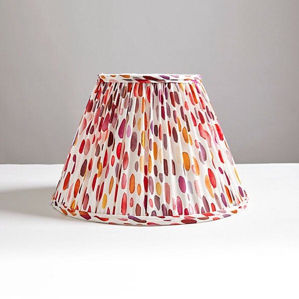 Scalamandré Jamboree Pleated Shade | Wild Berry - Lux Lamp Shades