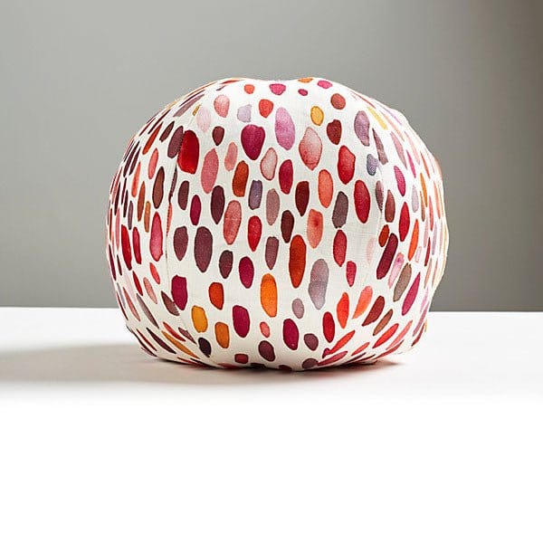 Scalamandré Jamobree Sphere Pillow | Wild Berry - Lux Lamp Shades