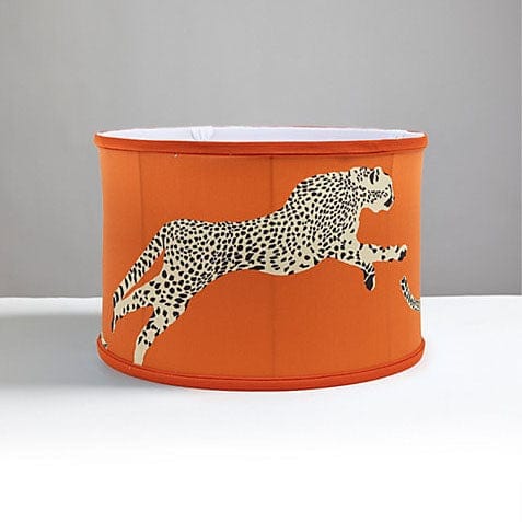 Scalamandré Leaping Cheetah Drum Shade | Clementine - Lux Lamp Shades