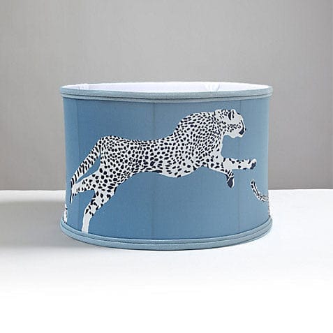 Scalamandré Leaping Cheetah Drum Shade | Cloud Nine - Lux Lamp Shades