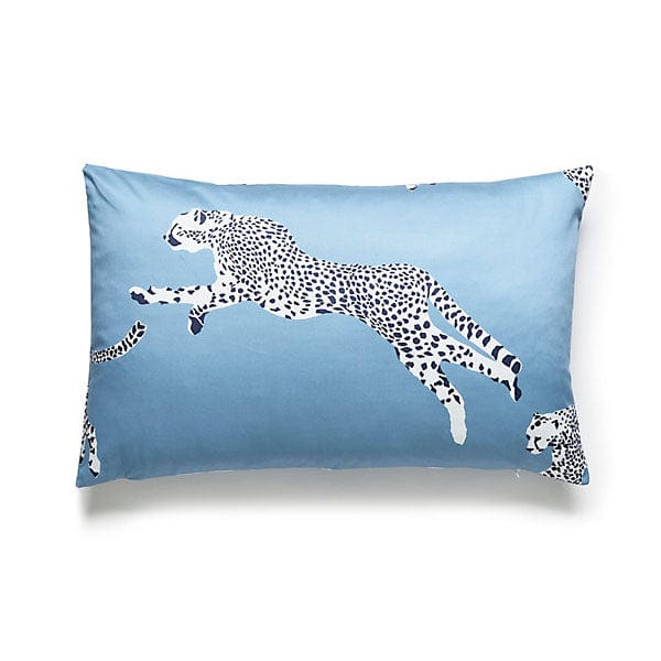 Scalamandré Leaping Cheetah Lumbar Pillow | Cloud Nine - Lux Lamp Shades