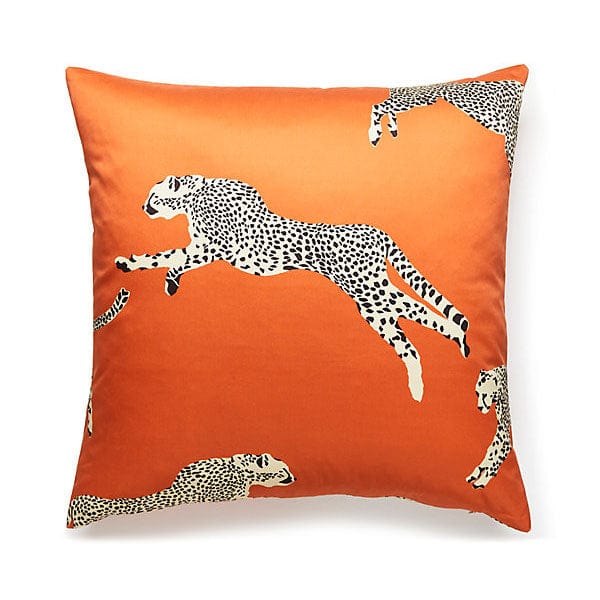 Scalamandré Leaping Cheetah Pillow | Clementine - Lux Lamp Shades