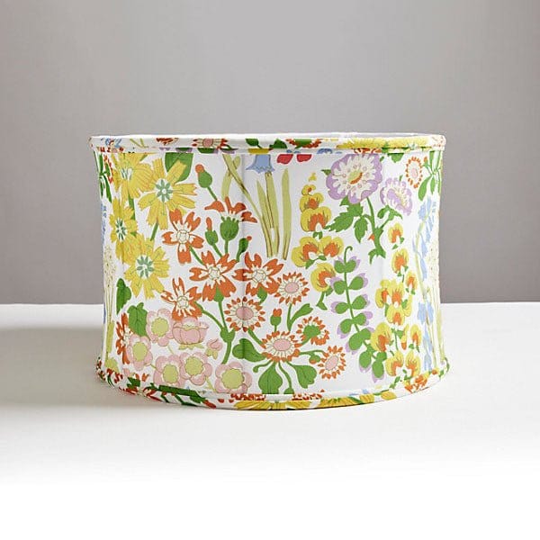 Scalamandré Maiden Floral Drum Shade | Aruba - Lux Lamp Shades