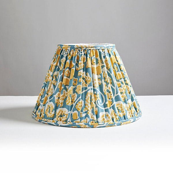 Scalamandré Nymph Floral Pleated Shade | Springtime - Lux Lamp Shades